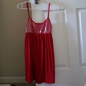 Junior Red Mini Dress